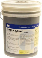 Master Fluid Solutions - Trim E206 nd, 5 Gal Pail Cutting & Grinding Fluid - Water Soluble, For Cutting, Grinding - Americas Tooling