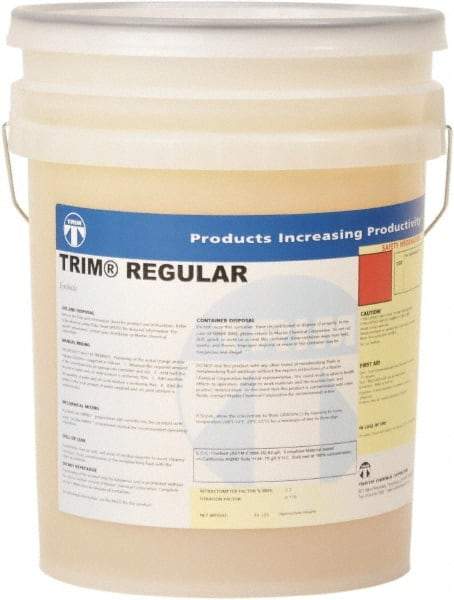 Master Fluid Solutions - Trim Regular, 5 Gal Pail Cutting & Grinding Fluid - Synthetic, For Cutting, Grinding - Americas Tooling