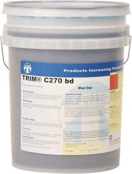 Master Fluid Solutions - Trim C270 bd, 5 Gal Pail Cutting & Grinding Fluid - Synthetic, For Cutting, Grinding - Americas Tooling