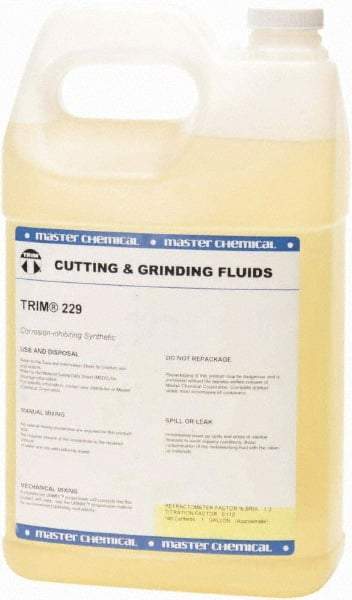 Master Fluid Solutions - Trim 229, 1 Gal Bottle Cutting Fluid - Synthetic - Americas Tooling