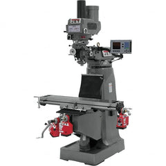 Jet - Knee Milling Machines Spindle Speed Control: Electronic Variable Speed Table Length (Inch): 9 - Americas Tooling