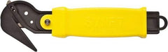 Swift Safety Cutter - Springback Safety Utility Knife - 2" Steel Blade, Yellow Nylon-6 Polyamide Handle, 1 Blade Included - Americas Tooling