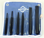 6 Piece Punch & Chisel Set -- #5RC; 5/32 to 3/8 Punches; 7/16 to 5/8 Chisels - Americas Tooling