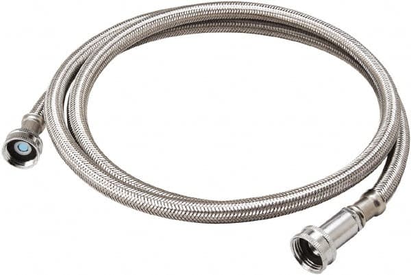 B&K Mueller - 3/4" Hose Inlet, 3/4" Hose Thread Outlet, Stainless Steel Washing Machine Connector - Use with Washer Machines - Americas Tooling