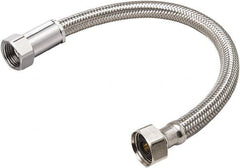 B&K Mueller - 1/2" FIP Inlet, 1/2" FIP Outlet, Stainless Steel Faucet Connector - Use with Faucets - Americas Tooling