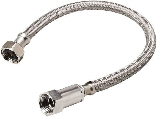 B&K Mueller - 3/8" Compression Inlet, 1/2" FIP Outlet, Stainless Steel Faucet Connector - Use with Faucets - Americas Tooling