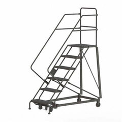 TRI-ARC - Rolling & Wall Mounted Ladders & Platforms Type: Stairway Slope Ladder Style: Rolling Safety Ladder - Americas Tooling