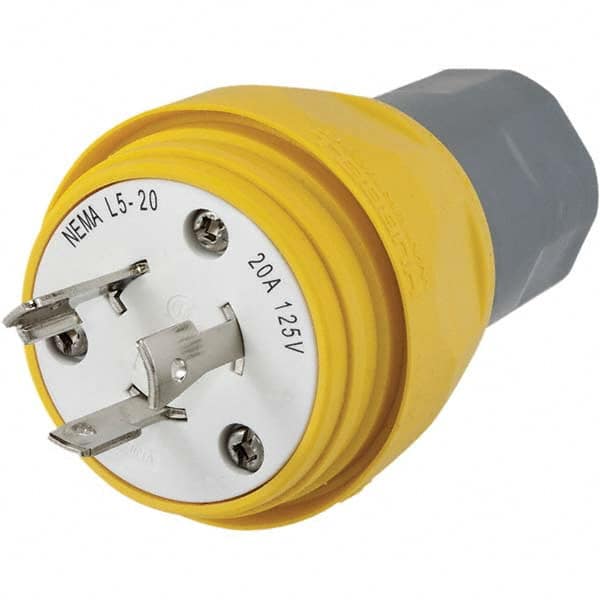 Hubbell Wiring Device-Kellems - 125V 20A NEMA L5-20P Industrial Twist Lock Plug - Americas Tooling