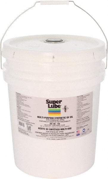 Synco Chemical - 5 Gal Pail Oil with PTFE Direct Food Contact White Oil - Translucent, -45°F to 450°F, Food Grade - Americas Tooling