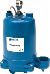 Goulds Pumps - 1 hp, 575 Amp Rating, 575 Volts, Single Speed Continuous Duty Operation, Effluent Pump - 3 Phase, Cast Iron Housing - Americas Tooling