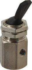 Specialty Mfr - 10-32 Non Exhaust Toggle Valve - 0.1 CV Rate, 150 Max psi, Detented Actuator - Americas Tooling