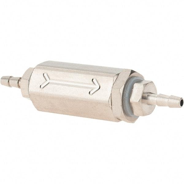 Specialty Mfr - 1/16" Barb x Barb Universal Check Valve - 0.03 CV Rate, 1.5 CFM, 150 Max psi - Americas Tooling