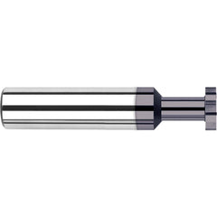 Harvey Tool - 1/4" Cut Diam, 1mm Cut Width, 1/4" Shank, Straight-Tooth Woodruff Keyseat Cutter - Exact Industrial Supply