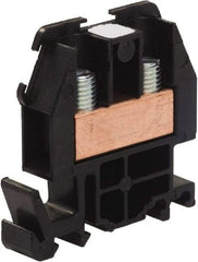 Square D - 600 VAC, 60 Amp, -40 to 275°F, DIN Rail Mount, Nylon Standard Terminal Block - 2 Contacts, Copper, 22 to 8 AWG Compatibility, 1.82 Inch High x 1.72 Inch Deep - Americas Tooling