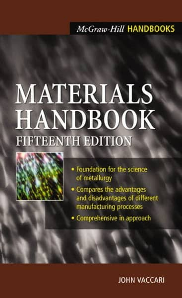 McGraw-Hill - MATERIALS HANDBOOK - by John Vaccari, McGraw-Hill, 2002 - Americas Tooling