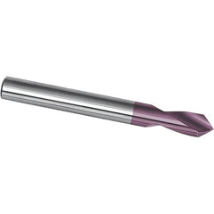 Magafor - 4mm Body Diam, 90°, 50mm OAL, Solid Carbide Spotting Drill - Americas Tooling