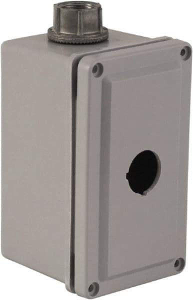 Square D - 1 Hole, 30mm Hole Diameter, Plastic Pushbutton Switch Enclosure - 1, 3, 4, 12, 4X NEMA Rated - Americas Tooling