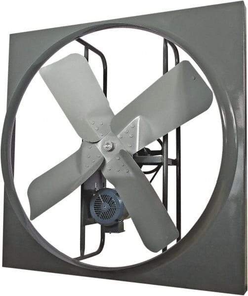 Americraft - 48" Blade, Belt Drive, 3/4 hp, 17,000 CFM, TEFC Exhaust Fan - 2.8/1.4 Amp, 230/460 Volt, Three Phase - Americas Tooling