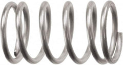 Associated Spring Raymond - 9.14mm OD, 0.9mm Wire, 50.8mm Free Length, Compression Spring - 4.5 Lb Spring Rating, 16.72 N Max Work Load, Stainless Steel - Americas Tooling