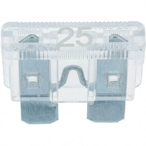 Value Collection - 25 Amp, Automotive Fuse - Clear - Americas Tooling