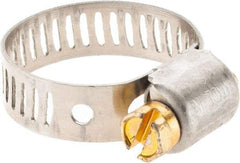 Made in USA - SAE Size 8, 1/2 to 29/32" Diam, Stainless Steel Worm Drive Clamp - Americas Tooling