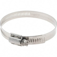 Made in USA - SAE Size 56, 3-1/16 to 4" Diam, Stainless Steel Worm Drive Clamp - Americas Tooling