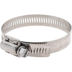 Made in USA - SAE Size 40, 2-1/16 to 3" Diam, Stainless Steel Worm Drive Clamp - Americas Tooling