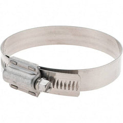 Made in USA - 2-3/4 to 3-5/8" Diam, Stainless Steel High Torque Worm Drive Clamp - Americas Tooling