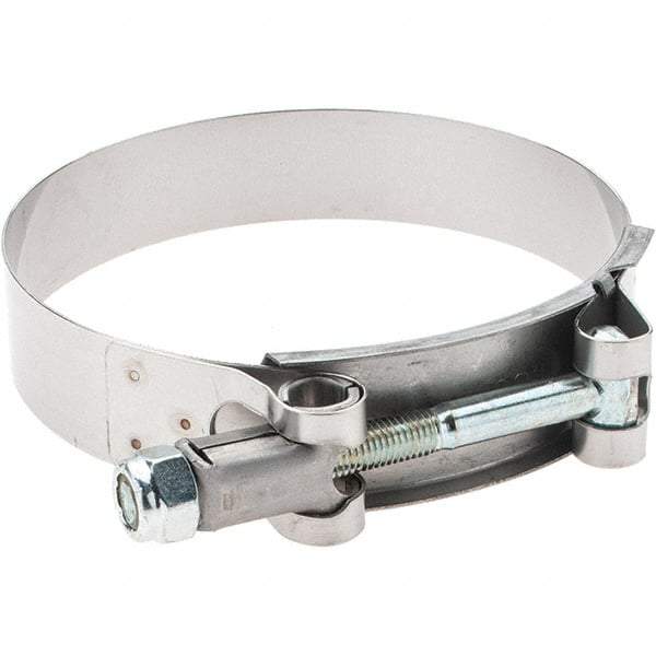 Made in USA - Bolt Clamps Type: T-Bolt Hose Clamp Minimum Diameter (Decimal Inch): 3.2500 - Americas Tooling