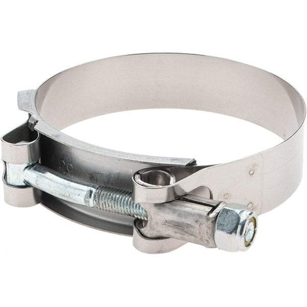 Made in USA - Bolt Clamps Type: T-Bolt Hose Clamp Minimum Diameter (Decimal Inch): 2.7500 - Americas Tooling