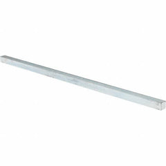 Value Collection - 12" Long x 3/8" High x 3/8" Wide, Zinc-Plated Oversized Key Stock - Cold Drawn Steel - Americas Tooling