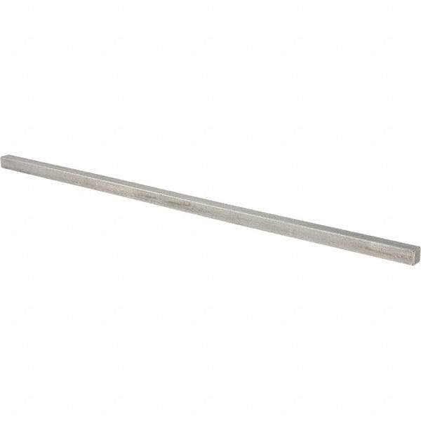 Value Collection - 12" Long x 5/16" High x 5/16" Wide, Plain Steel Undersized Key Stock - Cold Drawn Steel - Americas Tooling