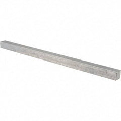 Value Collection - 12" Long x 5/8" High x 5/8" Wide, Plain Steel Undersized Key Stock - Cold Drawn Steel - Americas Tooling