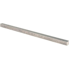 Value Collection - 12" Long x 1/2" High x 1/2" Wide, Plain Steel Undersized Key Stock - Cold Drawn Steel - Americas Tooling