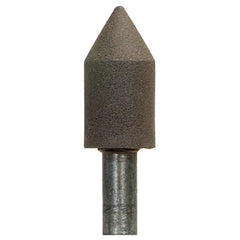 1″ × 2″ 1/2″ Spindle Center Lap Mounted Point 80 Grit Aluminum Oxide - Americas Tooling