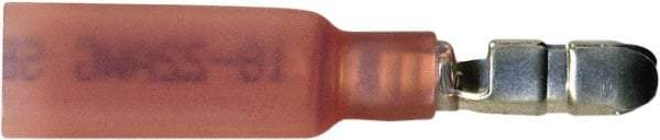 Value Collection - 20 to 18 AWG Crimp Bullet Connector - 0.157" Bullet Diam, Red Heat Shrink & Polyolefin Insulation - Americas Tooling