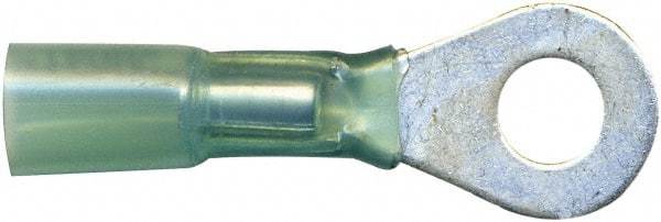 Made in USA - 16-14 AWG Partially Insulated Solder Connection Ring Terminal - 1/4" Stud, Copper Contact - Americas Tooling