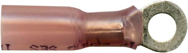 Value Collection - 22-18 AWG Partially Insulated Crimp Connection Circular Ring Terminal - #8 Stud, Copper Contact - Americas Tooling