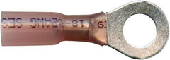 Value Collection - 22-18 AWG Partially Insulated Crimp Connection Circular Ring Terminal - 1/4" Stud, Copper Contact - Americas Tooling