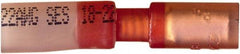 Value Collection - 20 to 18 AWG Crimp Bullet Connector - 0.157" Bullet Diam, Red Heat Shrink & Polyolefin Insulation - Americas Tooling