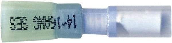 Value Collection - 16 to 14 AWG Crimp Bullet Connector - 0.176" Bullet Diam, Blue Heat Shrink & Polyolefin Insulation - Americas Tooling