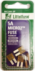 Littelfuse - 5 Amp, 32 VDC, Automotive Fuse - 9.1" Long, Tan, Littlefuse 327005 - Americas Tooling