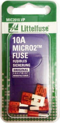 Littelfuse - 10 Amp, 32 VDC, Automotive Fuse - 9.1" Long, Red, Littlefuse 327010 - Americas Tooling