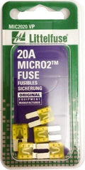 Littelfuse - 20 Amp, 32 VDC, Automotive Fuse - 9.1" Long, Yellow, Littlefuse 327020 - Americas Tooling