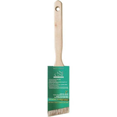 Krylon - 7/16" Angled White China Bristle Angular Brush - 2" Bristle Length, 5" Wood Sash Handle - Americas Tooling