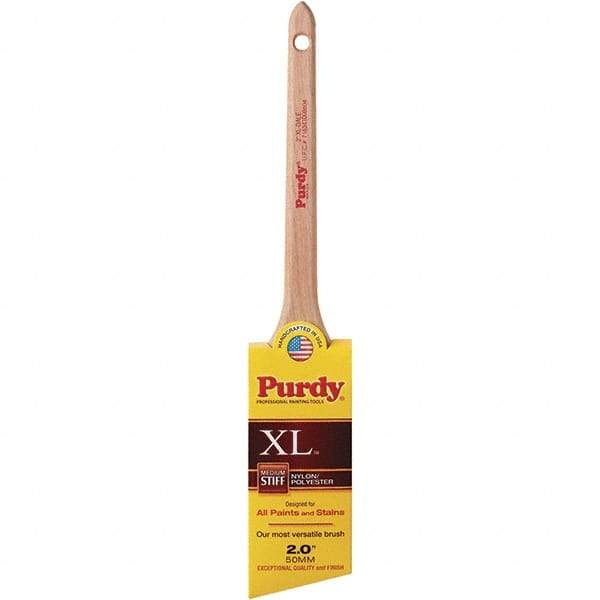 Krylon - 3/8" Angled Nylon/Polyester Angular Brush - 2" Bristle Length, 2-7/16" Wood Rattail Handle - Americas Tooling