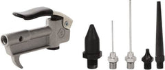 Value Collection - 6 Piece Aluminum Body Air Gun Kit - 1/4 NPT Inlet, 150 Max psi, Aluminum Hose - Americas Tooling