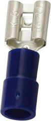 Value Collection - 16 to 14 AWG, PC, Partially Insulated, Female Wire Disconnect - 1/4" Wide Tab, Blue, cUL Listed, RoHS Compliant, UL Listed - Americas Tooling