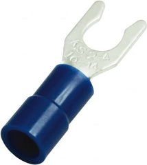 Value Collection - #8 Stud, 16 to 14 AWG Compatible, Partially Insulated, Locking Fork Terminal - Americas Tooling