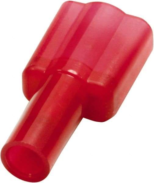 Value Collection - 22 to 16 AWG, Nylon, Fully Insulated, Male Wire Disconnect - 1/4" Wide Tab, Red - Americas Tooling